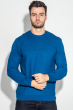 Свитер мужской фактурный узор 498F023 синий