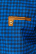 Рубашка мужская крупная клетка 272F043-2 темно-синий