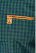 Рубашка мужская крупная клетка 272F043-2 сине-зеленый