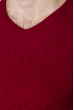 Пуловер мужской фактурный узор 50PD3421 бордо