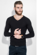 Пуловер мужской фактурный узор 50PD3421 черный