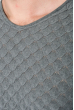 Пуловер мужской фактурный узор 50PD3421 светло-серый