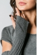 Свитер женский однотонный 823K001 серый Свитер женский однотонный 823K001 серый