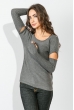 Свитер женский однотонный 823K001 серый Свитер женский однотонный 823K001 серый