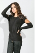Свитер женский однотонный 823K001 черный Свитер женский однотонный 823K001 черный