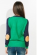 Свитер женский двухцветный 824K001 сине-зеленый