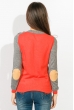 Свитер женский двухцветный 824K001 серо-оранжевый
