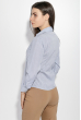 Рубашка женская в полоску 287V001-1 сине-белый