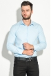 Рубашка мужская классическая 482F001 голубой