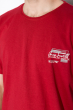 Хлопковая футболка 148P114-7 бордовый