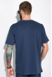 Хлопковая футболка 148P114-7 синий