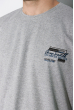 Хлопковая футболка 148P114-7 светло-серый меланж