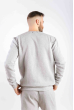 Свитшот светло-серый мужской 85F537-9 на тонком флисе светло-серый Свитшот светло-серый мужской 85F537-9 на тонком флисе светло-серый