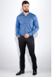 Рубашка мужская, принтованная  511F015 голубой