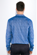 Рубашка мужская, принтованная  511F015 голубой