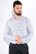 Рубашка мужская, принтованная  511F015 белый