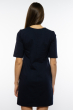 Платье женское со стразами 120P007-2 темно-синий