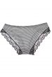 Трусы женские в полоску 53P001-1 черно-белый