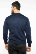Пуловер в мелкий принт 604F002 чернильный
