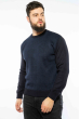 Пуловер в мелкий принт 604F002 темно-синий
