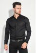 Рубашка мужская классический крой и оттенки 272F045 черный