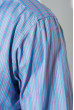 Рубашка мужская комбинированная полоска 50PD0876-14 сине-сиреневый