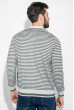 Пуловер мужской в полоску 50PD551 серый гранит