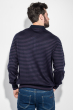 Пуловер мужской в полоску 50PD551 фиолетово-черный