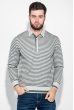 Пуловер мужской в полоску 50PD551 серый гранит