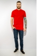 Поло 624F002 однотонное красный