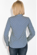 Блузка женская с узором и пуговицами 64PD155-3 джинс-салатовый