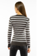 Пуловер женский с V-образным вырезом 618F095 хаки-стальной