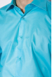Рубашка однотонная 120PAR113 голубой