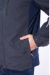 Куртка спортивная 120PCHB1929 серый меланж / синий