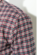 Рубашка мужская в мелкую клетку  276V003-2 сине-красный