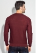 Свитер мужской круглый вырез 498F020 вишневый