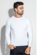 Свитер мужской круглый вырез 498F020 белый