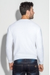 Свитер мужской круглый вырез 498F020 белый