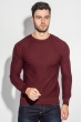 Свитер мужской круглый вырез 498F020 вишневый