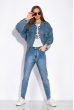 Женская джинсовая куртка 120PSKL3373 светло-голубой