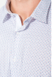 Рубашка мужская в мелкий принт 50PD6096 бело-черный