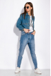 Укороченная джинсовая куртка 120PSKL3313 светло-синий