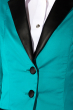 Женский пиджак приталенного покроя 150P013 бирюзовый