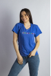 Футболка женская синяя 85F408-7 синий