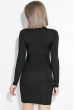 Платье женское  с вставками на рукавах 80PD1329 черный