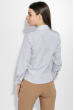 Рубашка женская офисная 287V001-2 бело-синий