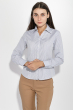 Рубашка женская офисная 287V001-2 бело-синий