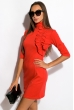 Элегантное платье 120P127 красный