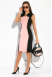 Платье женское, облегающее  87PV223 черно-розовый