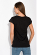 Принтованная женская футболка 147P016-14 черный